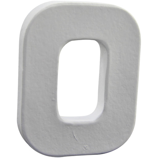 Letras papel mache blanco 12cm O AC267O DECOPATCH CENTROARTESANO