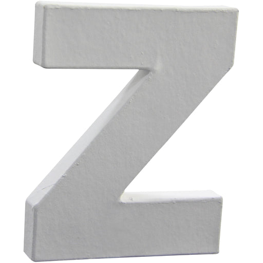 Letras papel mache blanco 12cm Z AC278O DECOPATCH CENTROARTESANO