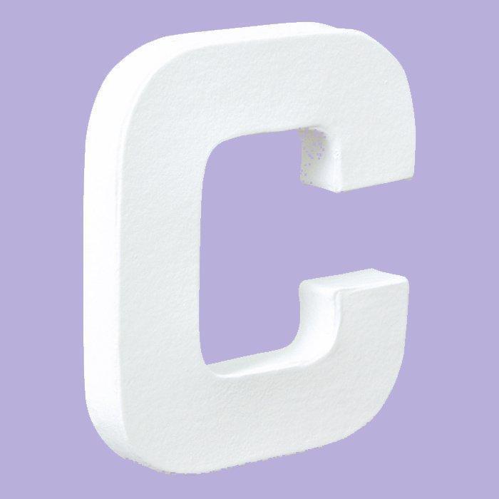 Letras papel mache blanco 21cm C DECOPATCH CENTROARTESANO