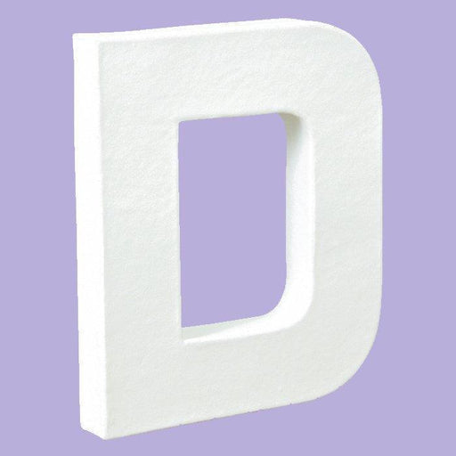 Letras papel mache blanco 21cm D DECOPATCH CENTROARTESANO