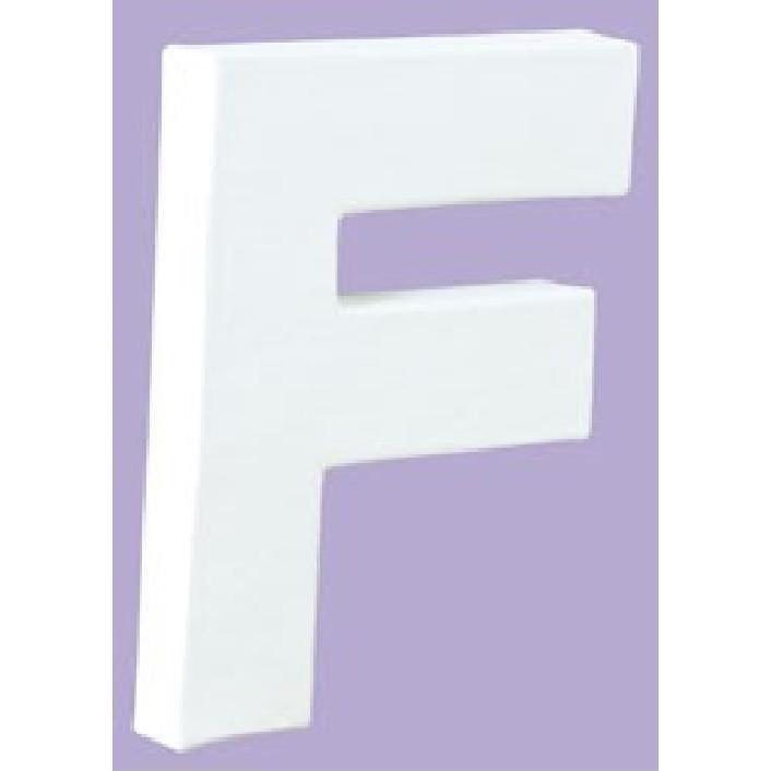 Letras papel mache blanco 21cm F DECOPATCH CENTROARTESANO