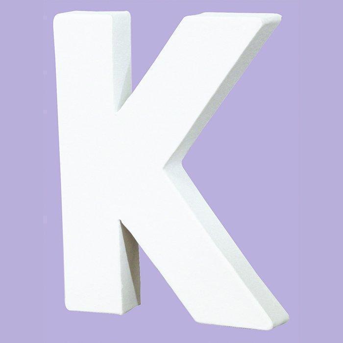 Letras papel mache blanco 21cm K DECOPATCH CENTROARTESANO