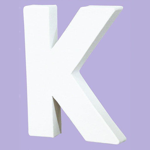 Letras papel mache blanco 21cm K DECOPATCH CENTROARTESANO
