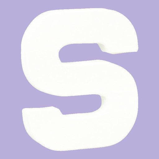 Letras papel mache blanco 21cm S DECOPATCH CENTROARTESANO