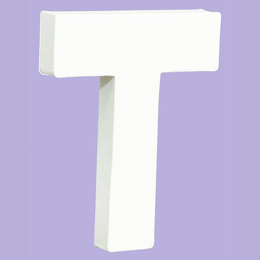 Letras papel mache blanco 21cm T DECOPATCH CENTROARTESANO