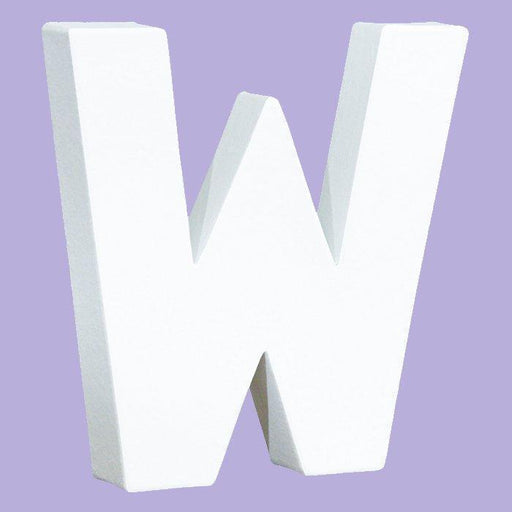 Letras papel mache blanco 21cm W DECOPATCH CENTROARTESANO