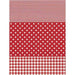 Papel Decopatch FDA484O Rayas y puntos rojos DECOPATCH CENTROARTESANO