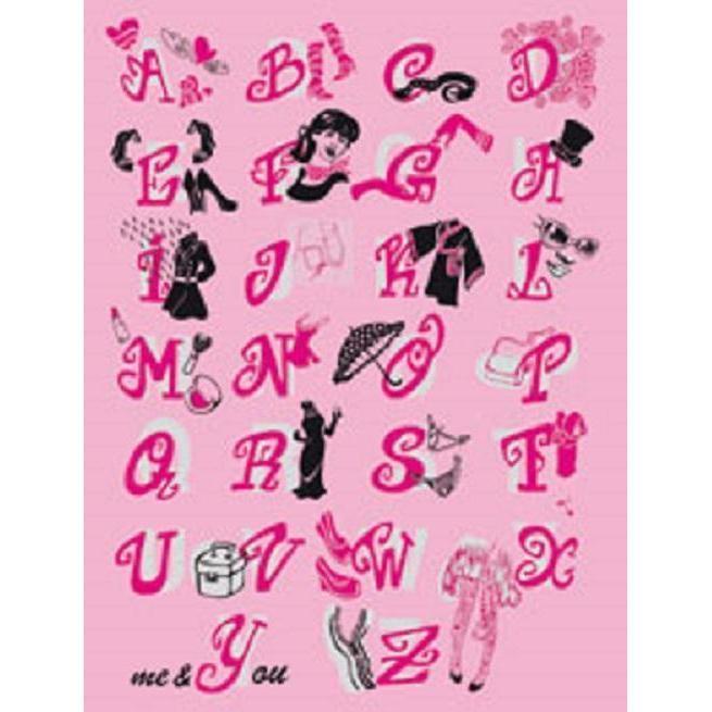 Papel Decopatch FDA534O Alfabeto rosa DECOPATCH CENTROARTESANO