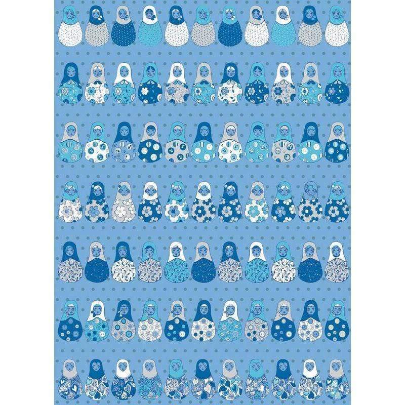 Papel Decopatch FDA578O Matriuscas azules DECOPATCH CENTROARTESANO