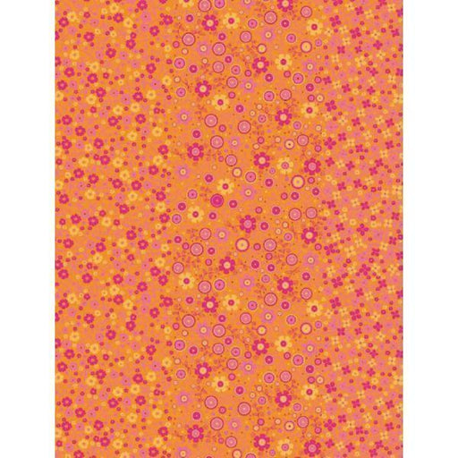 Papel Decopatch FDA594O flores sobre fondo naranja DECOPATCH CENTROARTESANO