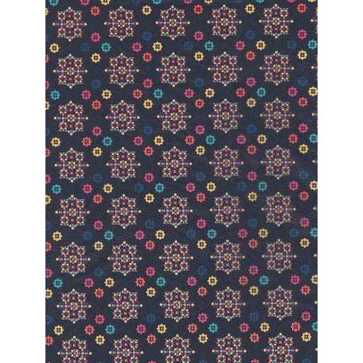 Papel decopatch FDA704O peque±as flores fondo negro DECOPATCH CENTROARTESANO