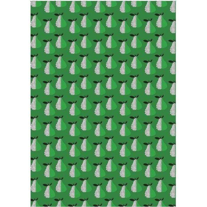 Papel decopatch FDA721O peras sobre fondo verde DECOPATCH CENTROARTESANO