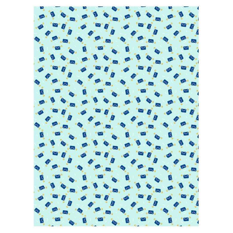 Papel decopatch FDA823C sobres azules con alas doradas DECOPATCH CENTROARTESANO