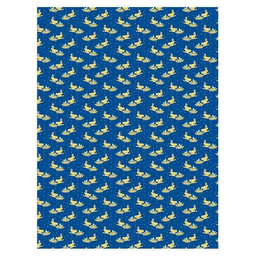 Papel decopatch FDA824C pajaritos dorados fondo azul DECOPATCH CENTROARTESANO