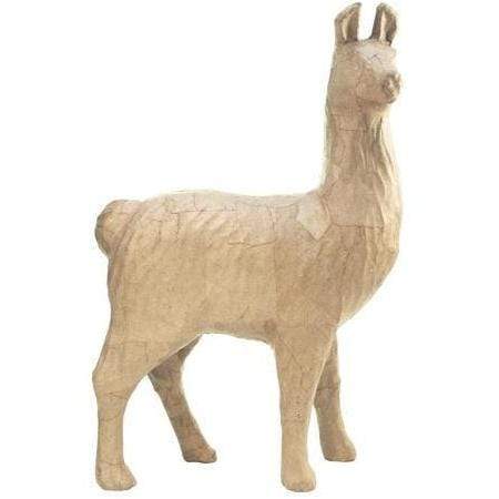SA182O papel mache llama 14cm DECOPATCH CENTROARTESANO