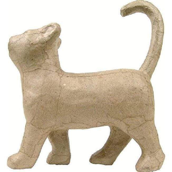 SA729O Papel mache gato de paseo DECOPATCH CENTROARTESANO