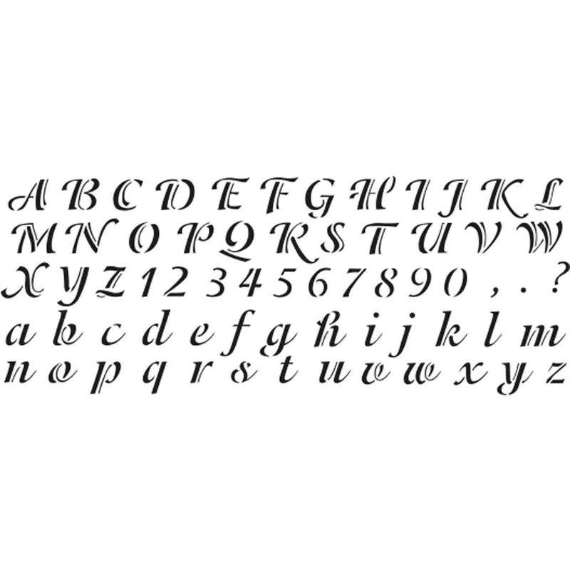 Delta plantilla 956170012 calligraphy alfabeto DELTA CENTROARTESANO