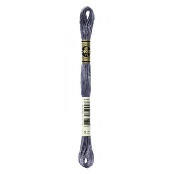 Hilo Bordar Mouliné Special DMC Tonos blanco a Negro DMC 317 CENTROARTESANO