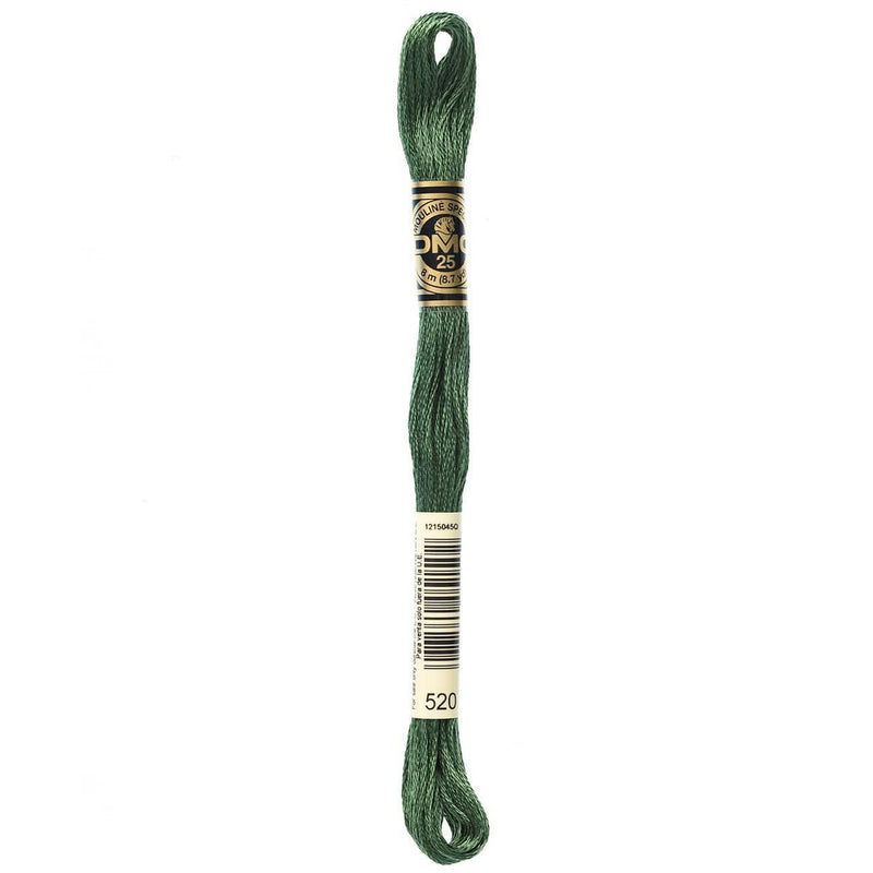 DMC Special Mouliné Embroidery Thread Green Tones