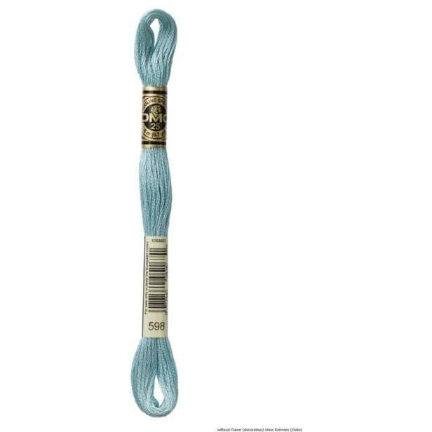 Hilo Bordar Mouliné Special DMC Tonos Azules a turquesas DMC 598 CENTROARTESANO