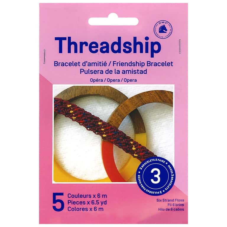 DMC Kit Hilos algodon pulseras de la amistad TSHMINI7 5ud opera DMC CENTROARTESANO