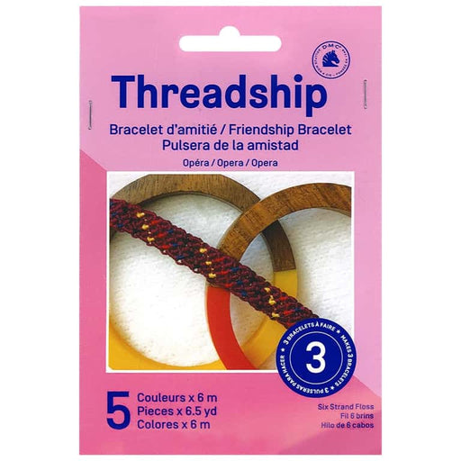 DMC Kit Hilos algodon pulseras de la amistad TSHMINI7 5ud opera DMC CENTROARTESANO