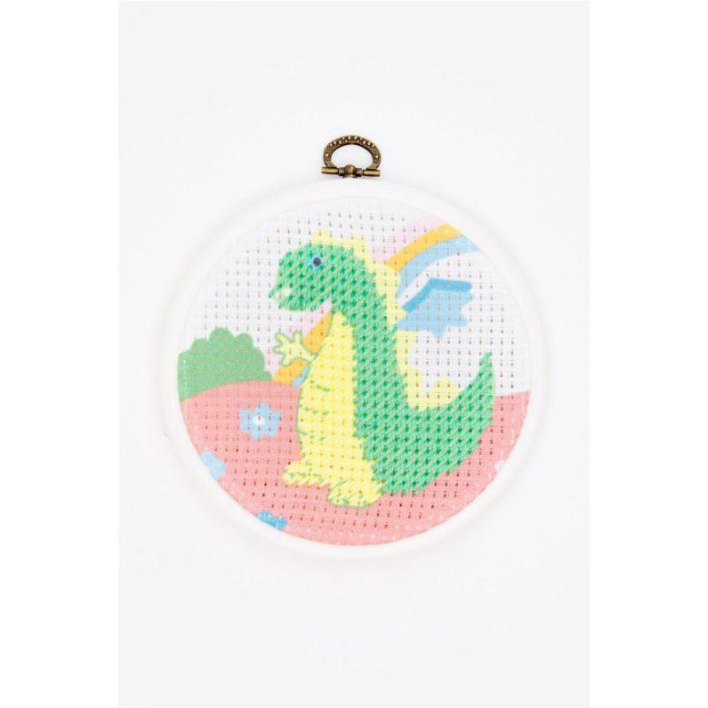 DMC Kit medio punto con bastidor Stlich It Jr  BK1843 El dragon DMC CENTROARTESANO