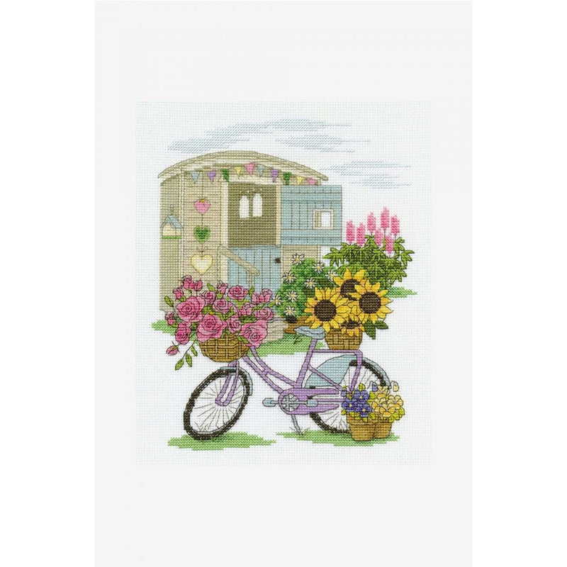 DMC Kit punto de cruz Flowery Bicycle BK1549 DMC CENTROARTESANO