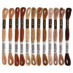 Hilo Bordar Mouliné Special DMC Tonos beige a tierra DMC CENTROARTESANO