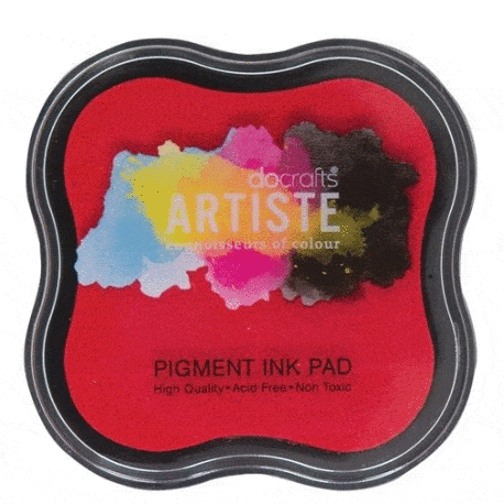 Tinta docrafts 5.5x5.5cm DOA550100 rojo DOCRAFT CENTROARTESANO