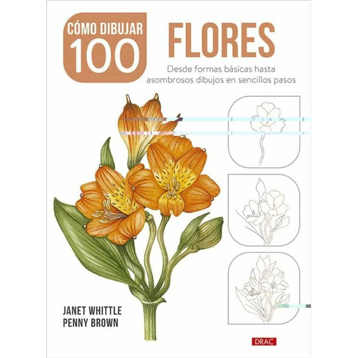 Drac Como dibujar 100 flores desde formas basicas DRAC CENTROARTESANO