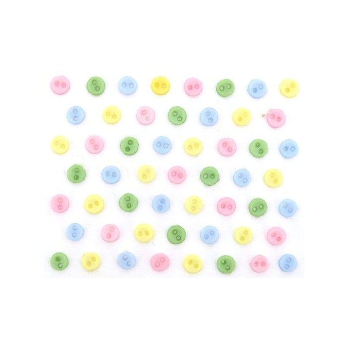 Set botones decorativos micro mini 4mm 9529 redondos pastel DRESS IT UP CENTROARTESANO