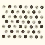 Set botones decorativos micro mini redondos 4mm gris 9522 DRESS IT UP CENTROARTESANO