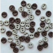 Set botones decorativos micro mini redondos 4mm gris 9522 DRESS IT UP CENTROARTESANO