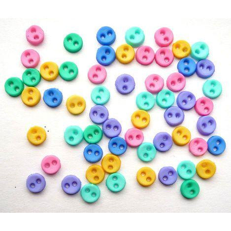 Set botones decorativos micro mini redondos 4mm multicolor 2896 DRESS IT UP CENTROARTESANO