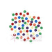 Set botones decorativos micro mini redondos 4mm multicolor 2896 DRESS IT UP CENTROARTESANO