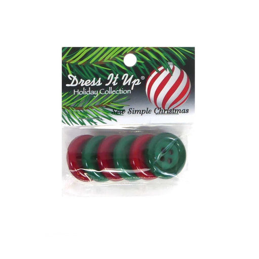 Set botones decorativos Navidad Boton simple 6976 DRESS IT UP CENTROARTESANO