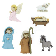 Set botones decorativos Navidad Nacimiento 7473 DRESS IT UP CENTROARTESANO