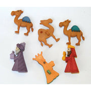 Set botones decorativos Navidad Reyes magos 6048 DRESS IT UP CENTROARTESANO