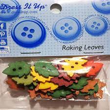 Set botones decorativos Raking Leaves 1196 DRESS IT UP CENTROARTESANO
