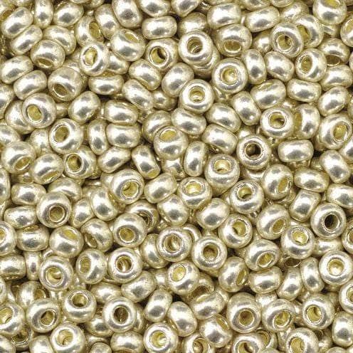 Abalorios Indian beads opacas 2,6mm 17g 1022191 plata EFCO CENTROARTESANO