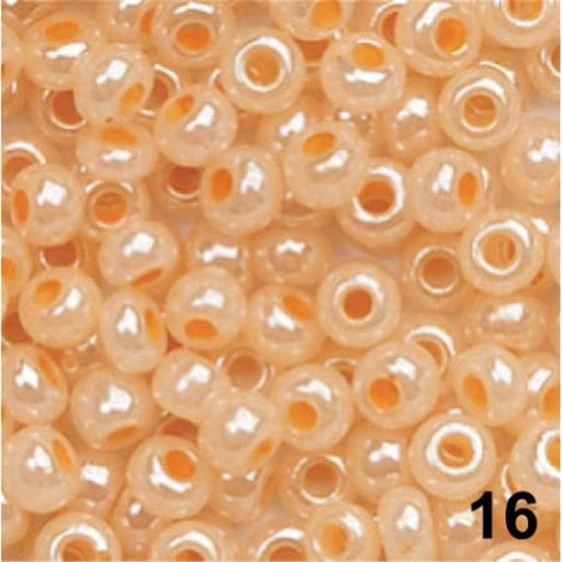 Abalorios Indian beads opacas 2,6mm 17g 1022416 melocoton EFCO CENTROARTESANO