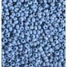 Abalorios Indian beads opacas 3,5mm 17g azul pastel EFCO CENTROARTESANO