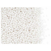 Abalorios Indian beads opacas 3,5mm 17g blanco EFCO CENTROARTESANO