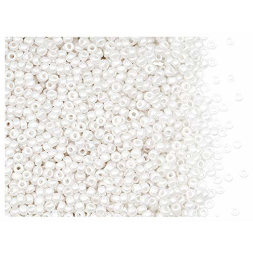 Abalorios Indian beads opacas 3,5mm 17g blanco EFCO CENTROARTESANO
