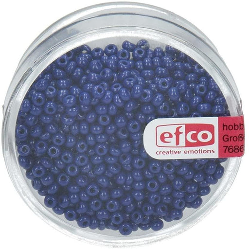 Abalorios Indian beads opacas 3,5mm 17g blue apache EFCO CENTROARTESANO