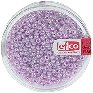 Abalorios Indian beads opacas 3,5mm 17g Lila EFCO CENTROARTESANO
