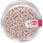 Abalorios Indian beads opacas 3,5mm 17g natural pastel EFCO CENTROARTESANO
