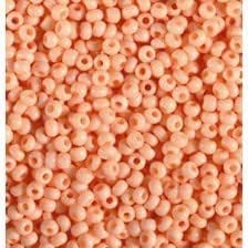 Abalorios Indian beads opacas 3,5mm 17g Orange pastel EFCO CENTROARTESANO