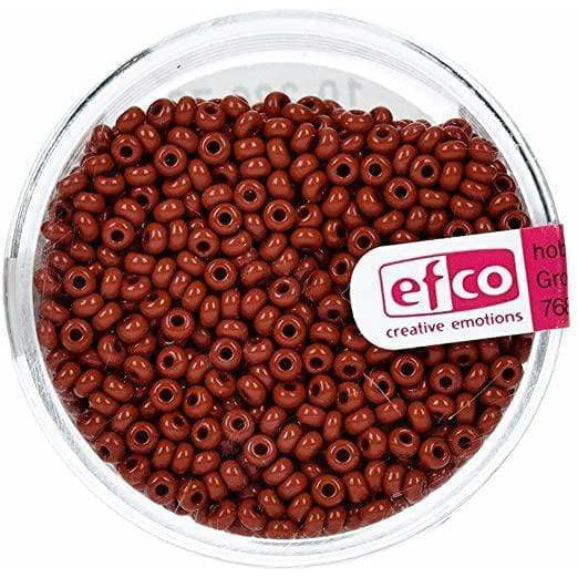 Abalorios Indian beads opacas 3,5mm 17g rojo EFCO CENTROARTESANO